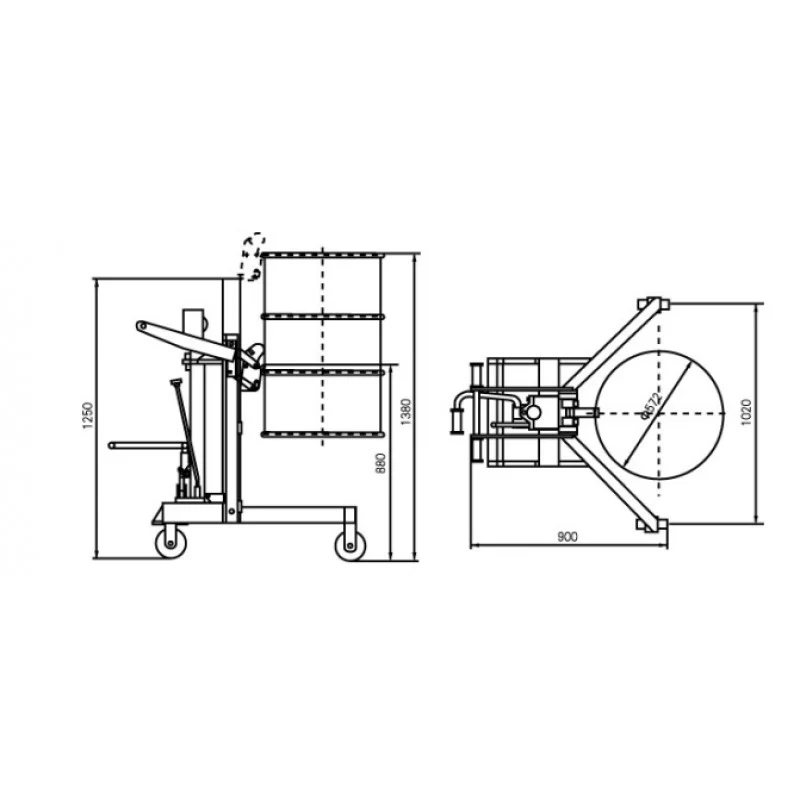 Hydraulic Drum Loader / Unloader - Image 3