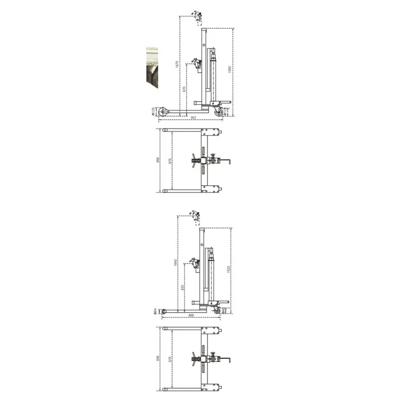 Hydraulic Low Profile Drum Truck C/w High Lift - Image 3